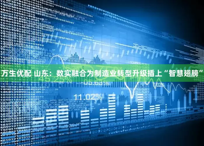 万生优配 山东：数实融合为制造业转型升级插上“智慧翅膀”